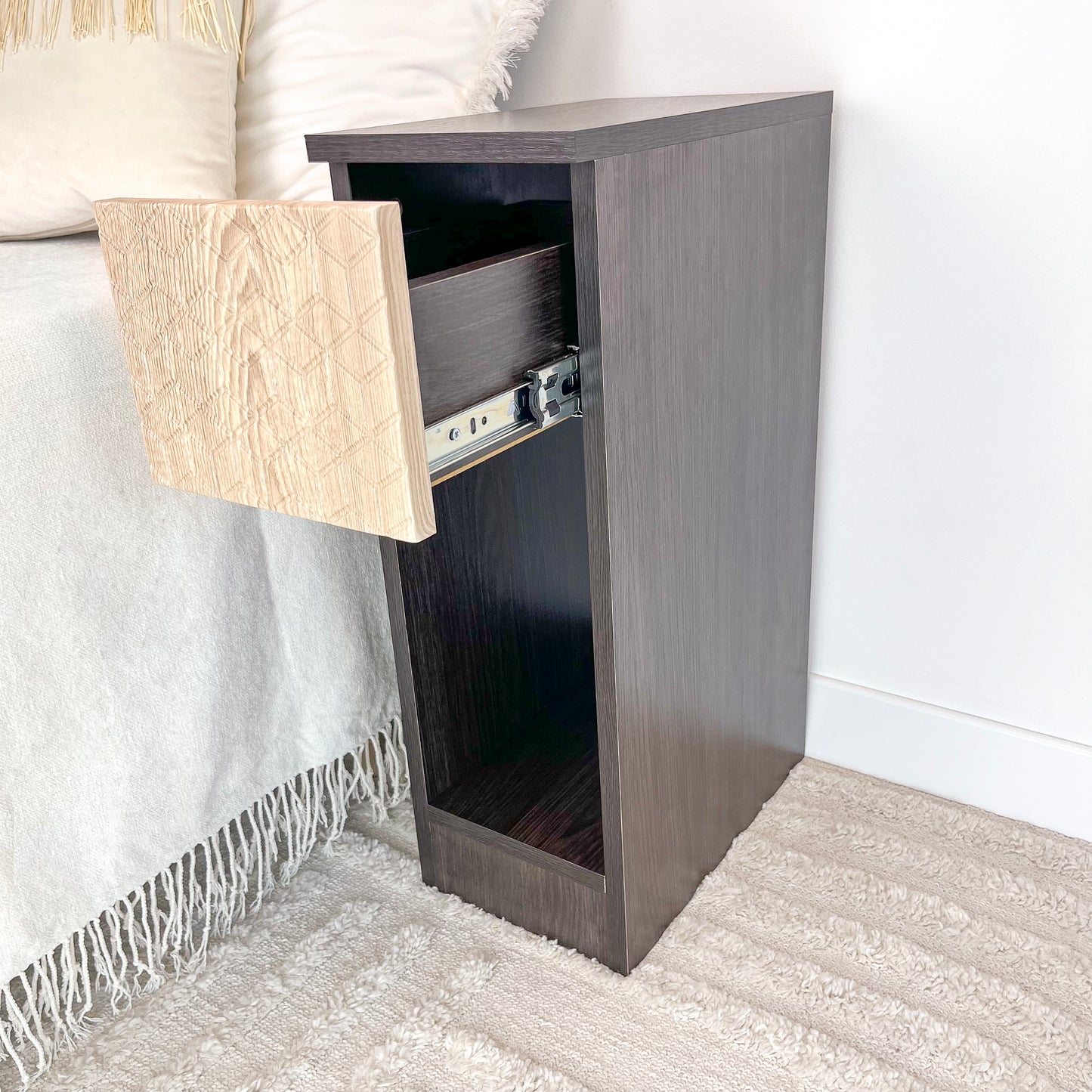 Small nightstand with storage Tall narrow dresser