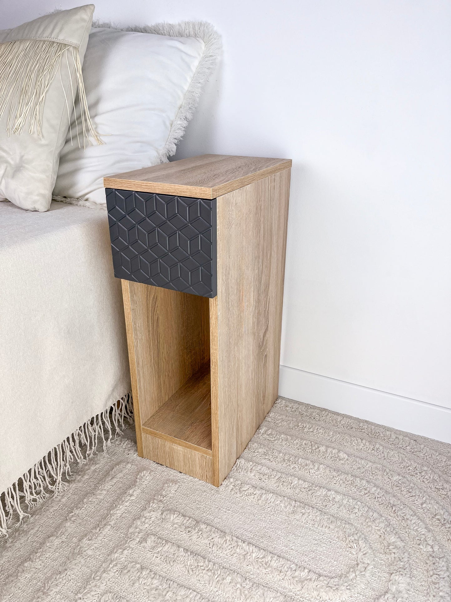 Small nightstand with storage Tall narrow dresser