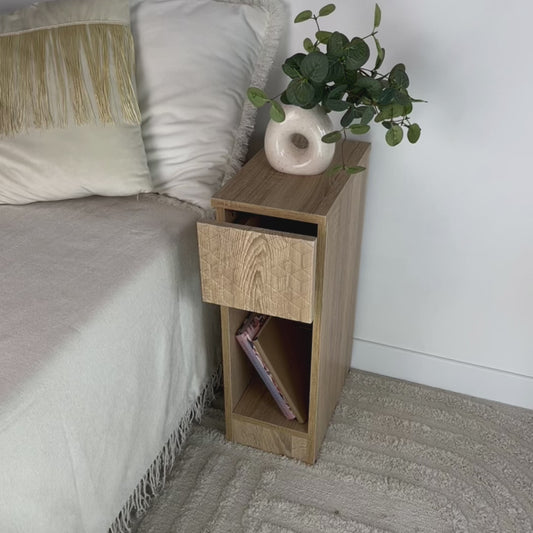 Small nightstand with storage Tall narrow dresser